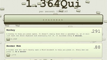 Spacebar Clicker WORLD RECORD !!! 1.36 Quintillion