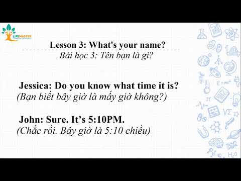 Video Bài 3: Bạn tên là gì? | Lesson 3: What's your name? - youtube