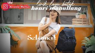 Henry Manullang|| marjanji au- lirik\u0026lagu