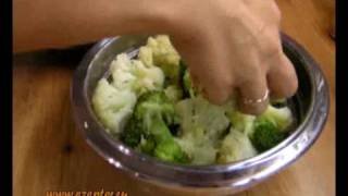 Овощное ассорти из капусты в пароварке - видео рецепт