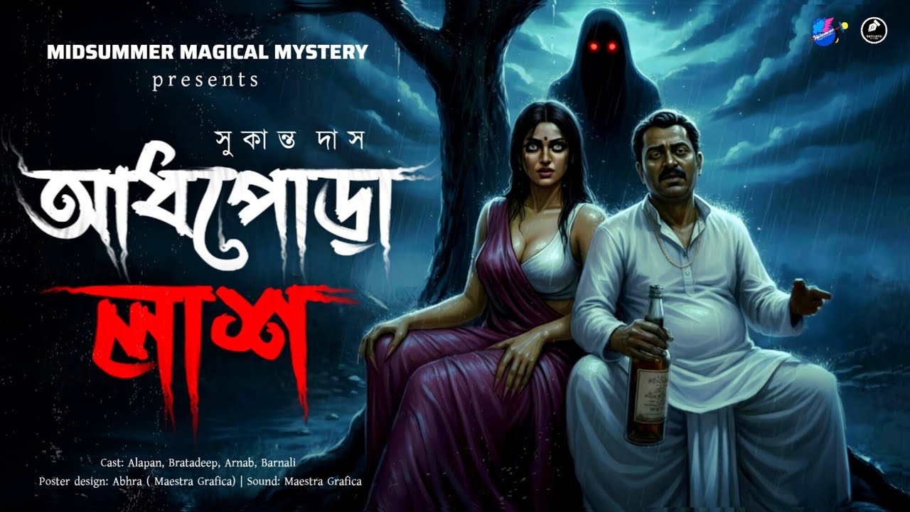 আধপোড়া লাশ - হার হিম করা ভূতের গল্প | Gram Banglar Vuter Golpo | Bengali Audio Story 