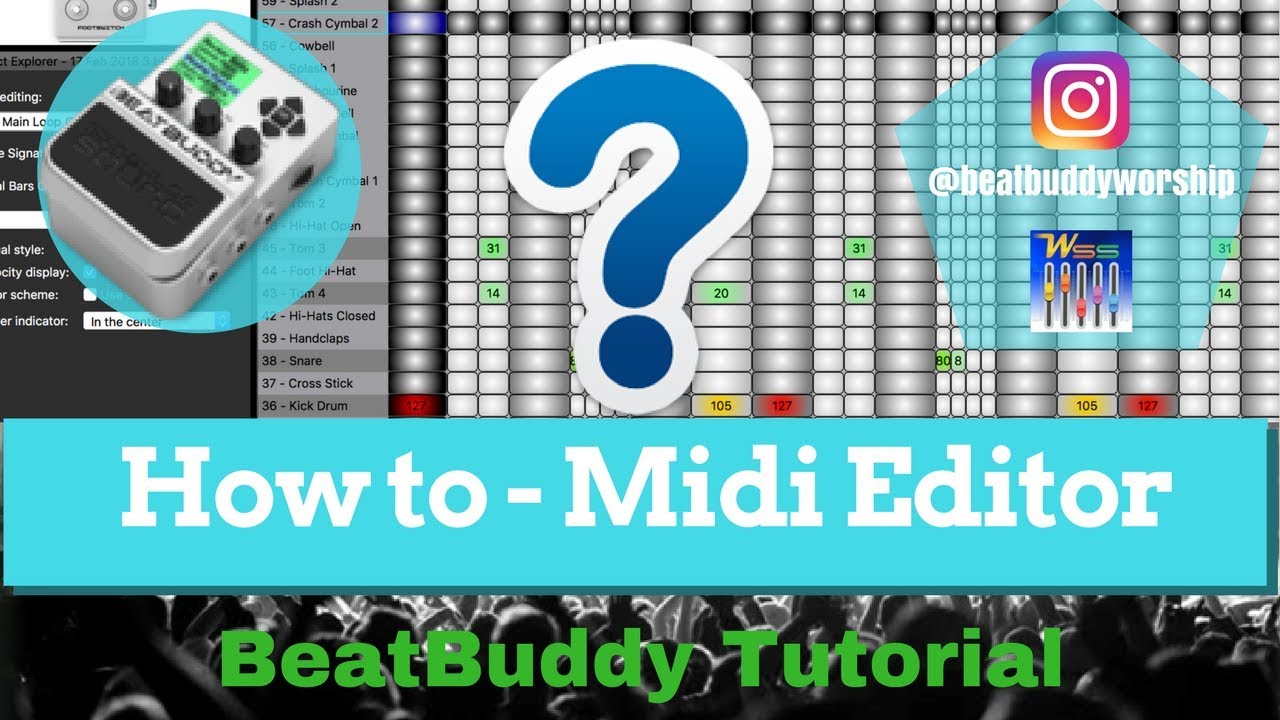 BeatBuddy - Using Midi Editor in Manager program to create parts - YouTube
