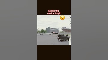 Another big crash at Indianapolis! Two Indycars go flying! #shorts