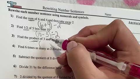 5.OA.2 - Writing Expressions