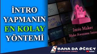 Telefondan intro Yapmak. En Kolay intro Nasıl Yapılı? 2020. intro Maker Resimi