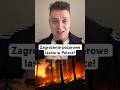 Zagrożenie pożarowe lasów w Polsce! #pożar #las #alert #polska #news