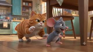 🐱 Funny Orange Cat🐭 Clever Grey Mouse🧀 Lots of Cheese😂 Comedy & Cute Reactions