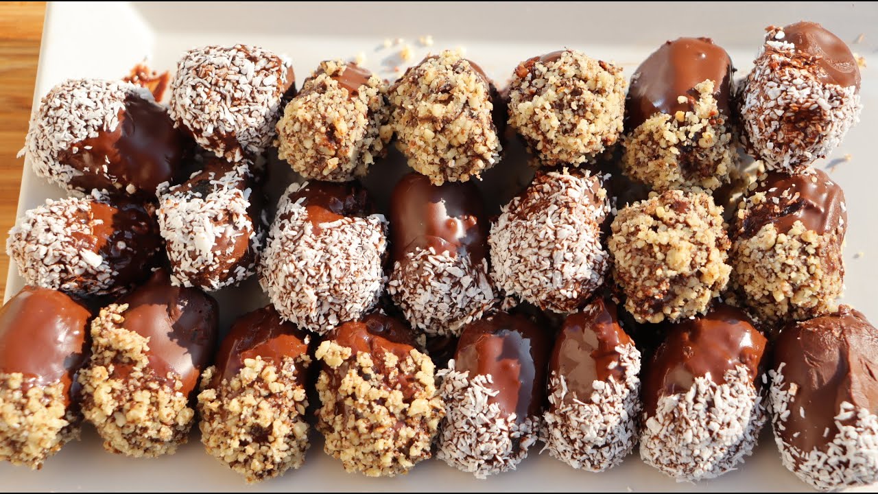 Čokoladne punjene urme/Kolač od zdravih sastojaka