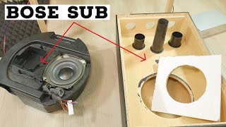 Bose Subwoofer In 2 Different Box - Bass Test