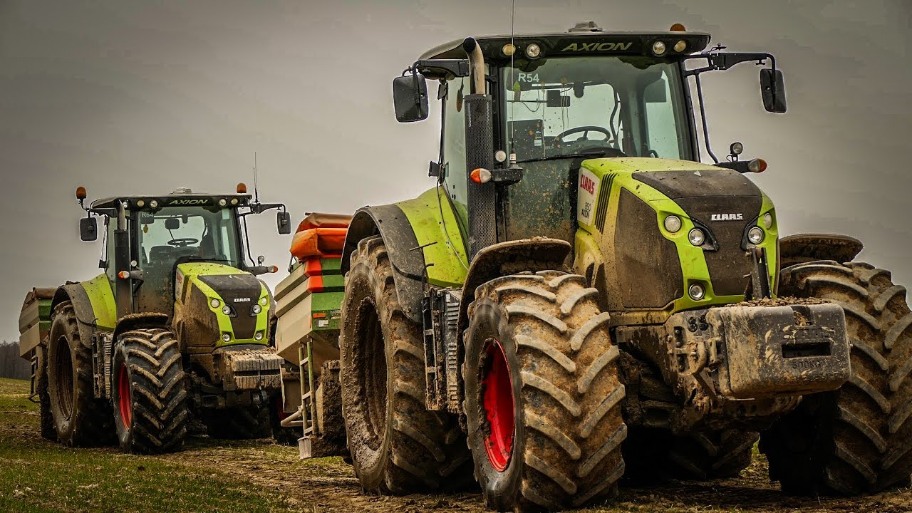 Mokry, ciężki siew nawozu 2017! 3x CLAAS! CaseTeam
