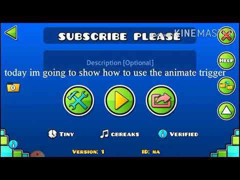 How to use the animate trigger in geometry dash