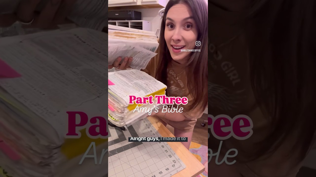Часть 3! Половина пути пройдена!! Мой самый большой переплёт Библии на сегодняшний день. Спасибо ...