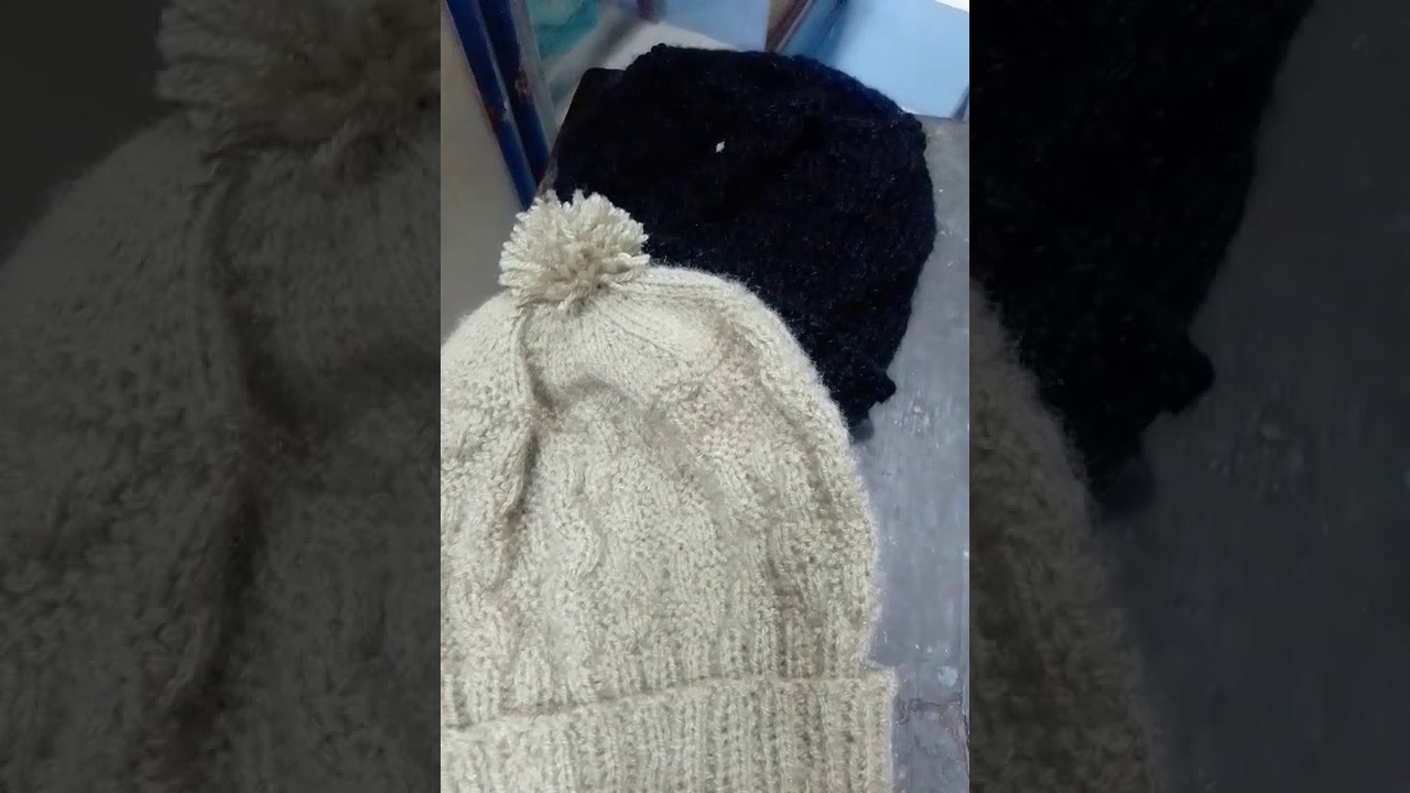 homemade woolen cap