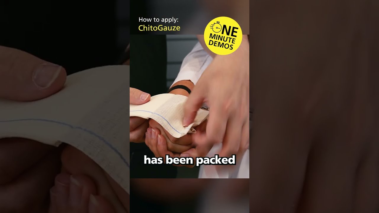 How To Pack A Wound With ChitoGauze One Minute Demos YouTube Shorts