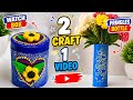 2 Amazing DIY Crafts 🥰 | Waste to Beautiful Decor 🔥#reuse #diy #homedecor #trending #viralvideo