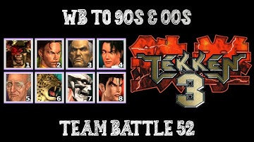 🎮 Tekken 3 Hard Difficulty | 🔥Team Battle Mode #52 🔥| Duckstation Gameplay