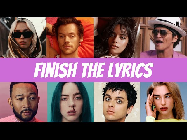 Finish the Lyrics | Most Popular Songs | Music Quiz Challenge class=