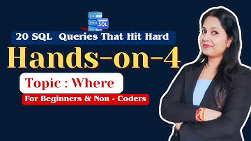 SQL Handson 4/25:Where Clause Store Management System  |20 Queries| SQL#sqltutorial #sqlforbeginners