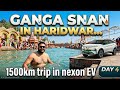 1500KM in an EV?! 🤯 Reaching Haridwar & Holy Ganga Dip 🙏 Day 4