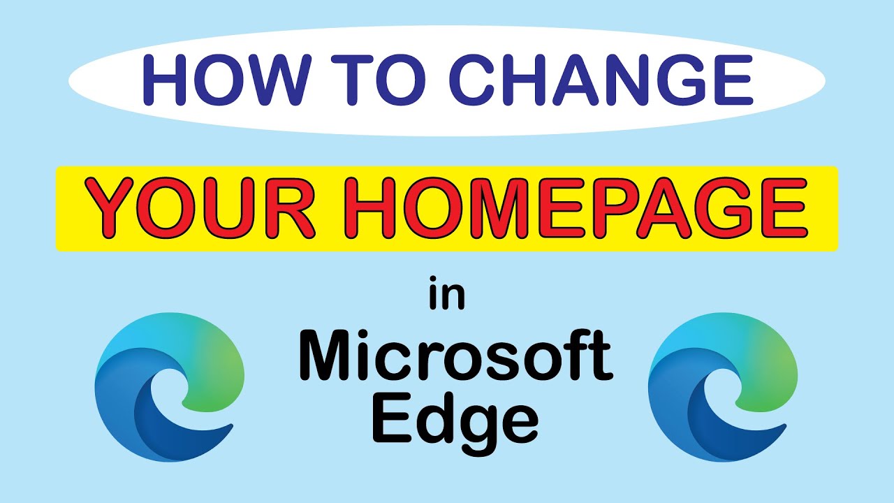 Microsoft Edge How To Change The Homepage PC YouTube