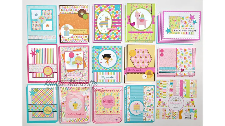 50 Cards | Collaboration with Scrapbena Creations | Doodlebug Hey Cupcake 6x6 Paper Pad