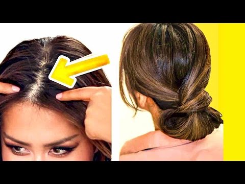 2 Minute Elegant Bun For Thin Hair Easy Updo Hairstyles