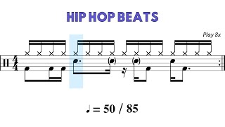 16th-Note HIP HOP Beats: Practice-Along 🥁