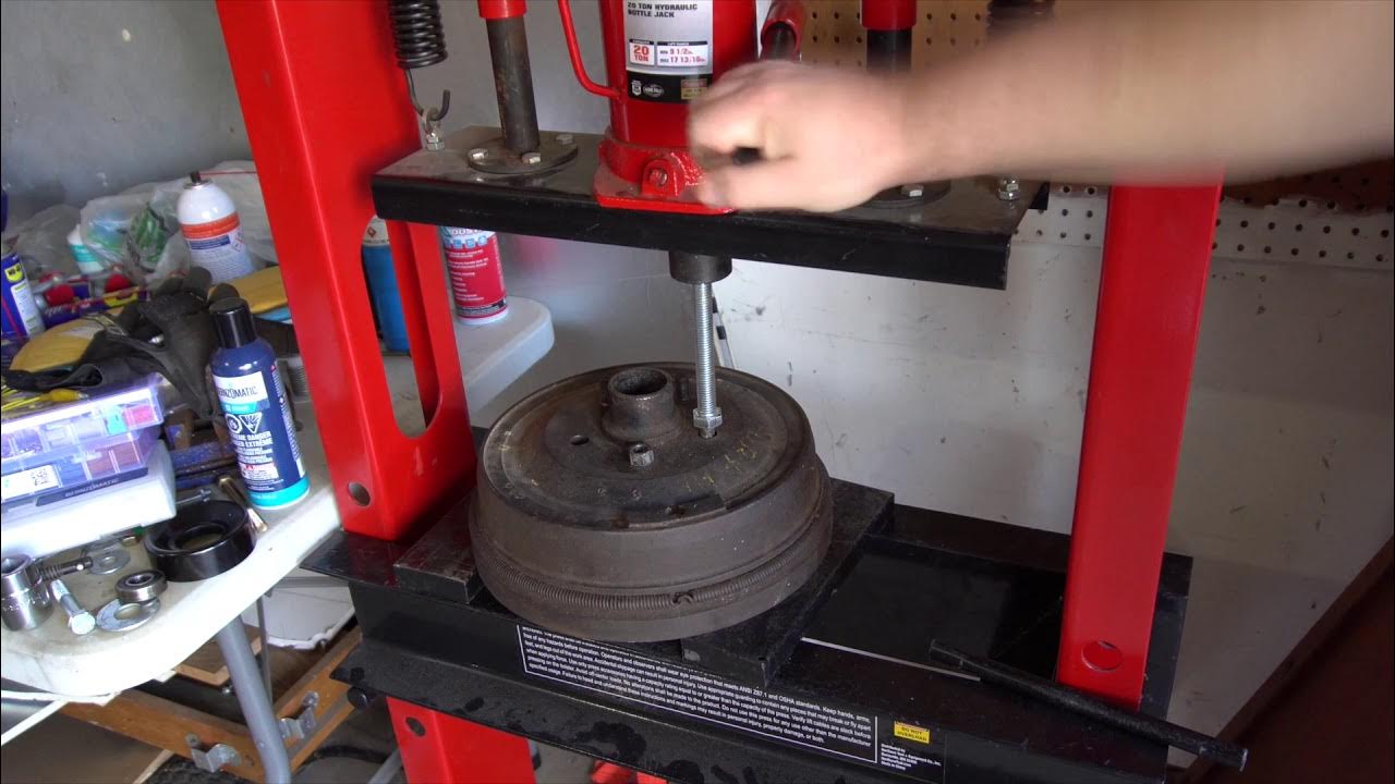Replacing Wheel Studs on a Brake Drum YouTube