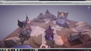 Victorian Style Village ( Low Poly ) Demo Scene