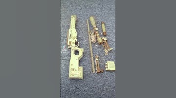 This wooden AWM puzzle kit took me 4 hours. anyone like it?#awm #3dpuzzle #pubg #toygun #wooden