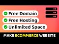 Get Free Domain and Hosting for WordPress Website & Make eCommerce Website in 2 Minutes