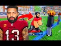 Drake pulls up to the park in ultimate football