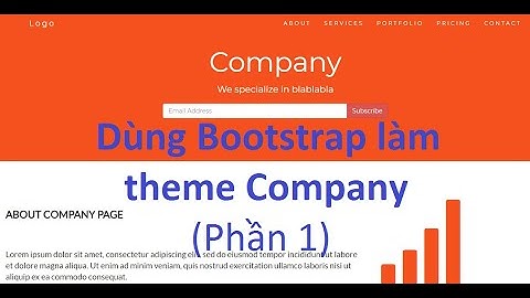 Dùng Bootstrap làm trang Company (Phần 1)