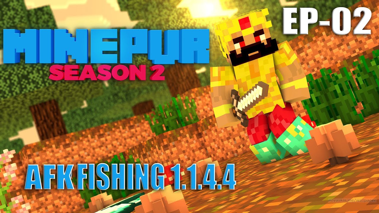 MINEPUR SEASON 2 EPISODE 2 BUILDING AN AFK FARM AND EXPLORING THE ISLAND !..
