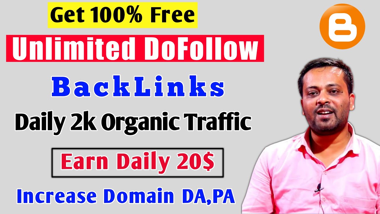 Get Unlimited Dofollow Backlinks | Get 2k Daily Organic Traffic | Earn 20$ Daily 2021
