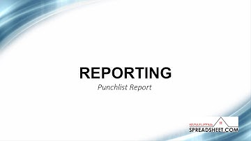 Punch List Report