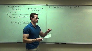 Calculus 1 Lecture 2.1 Part 1