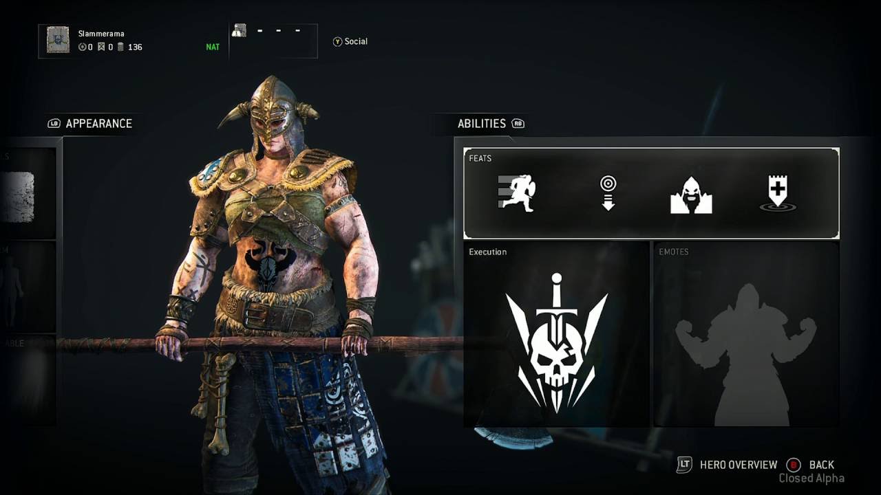For Honor Closed Alpha - Character/Hero Information and Customization