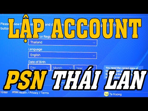 Hướng dẫn tạo tài khoản PSN (Sony Playstation Network) Thái Lan cập nhật mới nhất