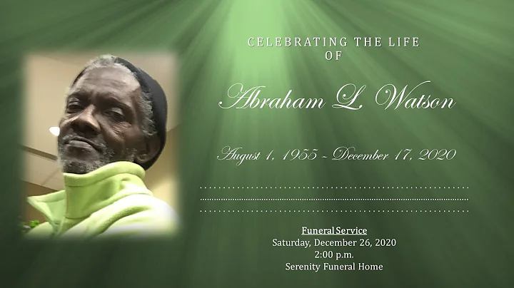Abraham Watson Funeral Service