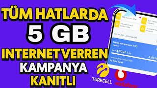 Ücretsi̇z 5 Gb İnternet Veren Yeni̇ Kampanya Çikti - Bedava Internet - Turkcell Bedava Internet