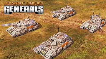 USA Paladin 1 vs 4 GLA Heavy Army - Start 10k (MOD ELITE ARMY) C&C Generals Zero Hour