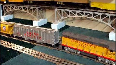 running 4 mth and lionel trains on my layout part 4