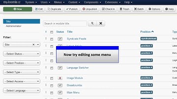 Joomla 3 0   Module Manager update