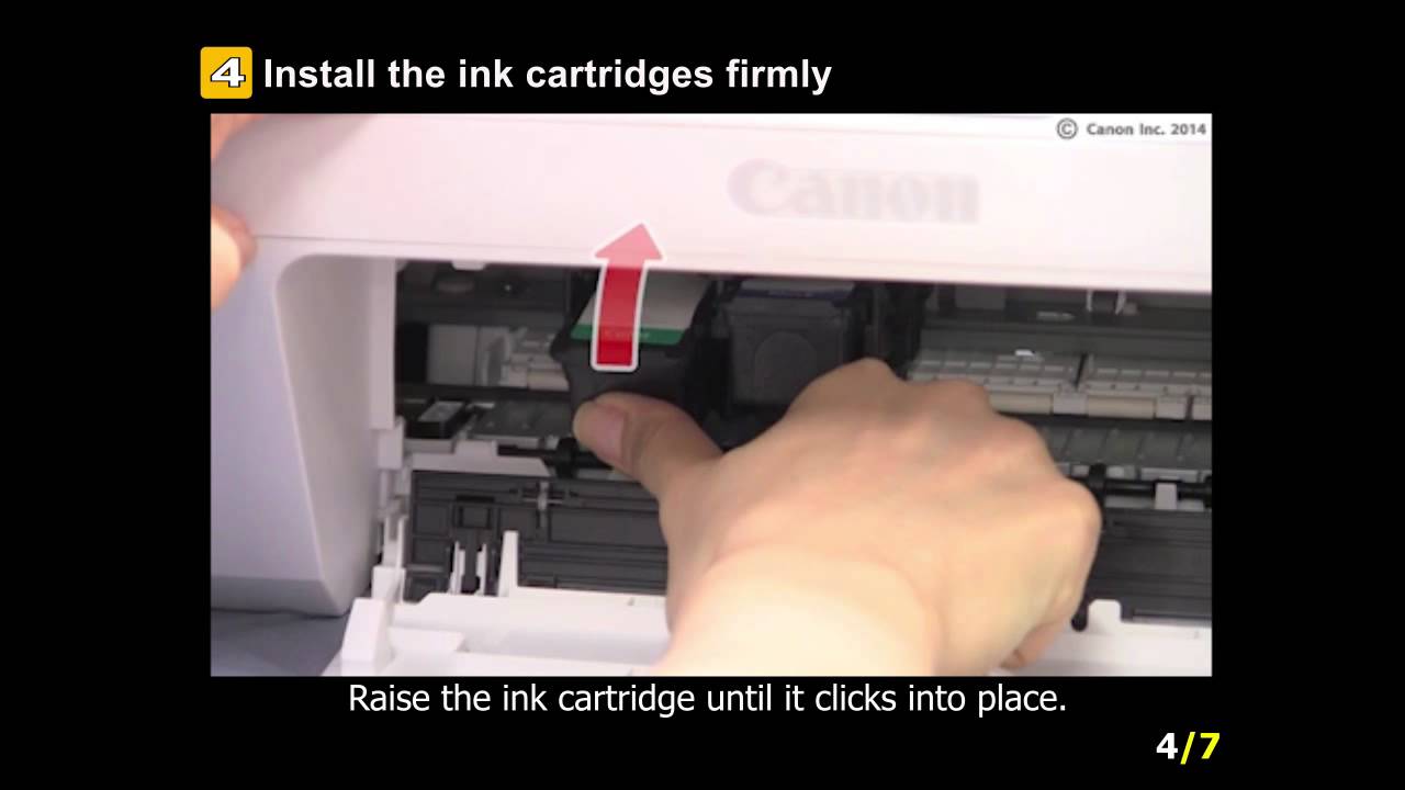 PIXMA MG2922: Setting the ink tanks - YouTube