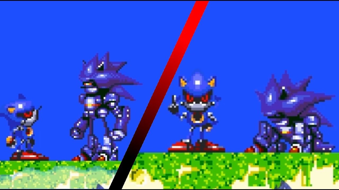 Metal Sonic in Sonic 3 Style