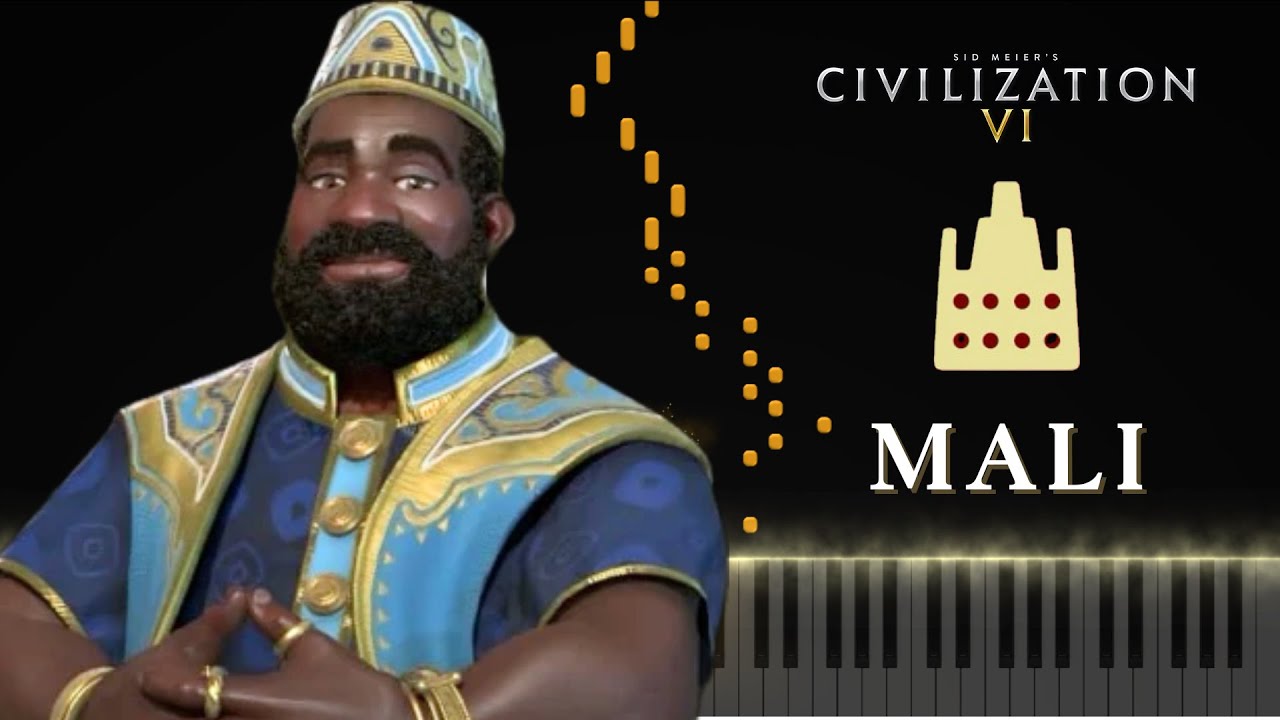 Civilization 6 - Mali Main Theme (Atomic) - Synthesia Piano Cover