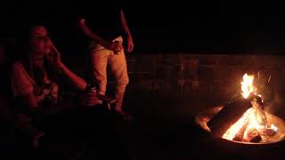 Sitting Around the Fire with Friends | Long Soundscape/Talking