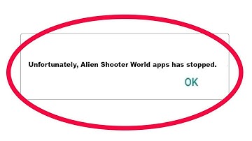✅Fix Alien Shooter World App Unfortunately has Stopped Error Problem on Android✅