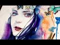 【WATERCOLOR / COLOREX SPEEDPAINT】 Running Blind